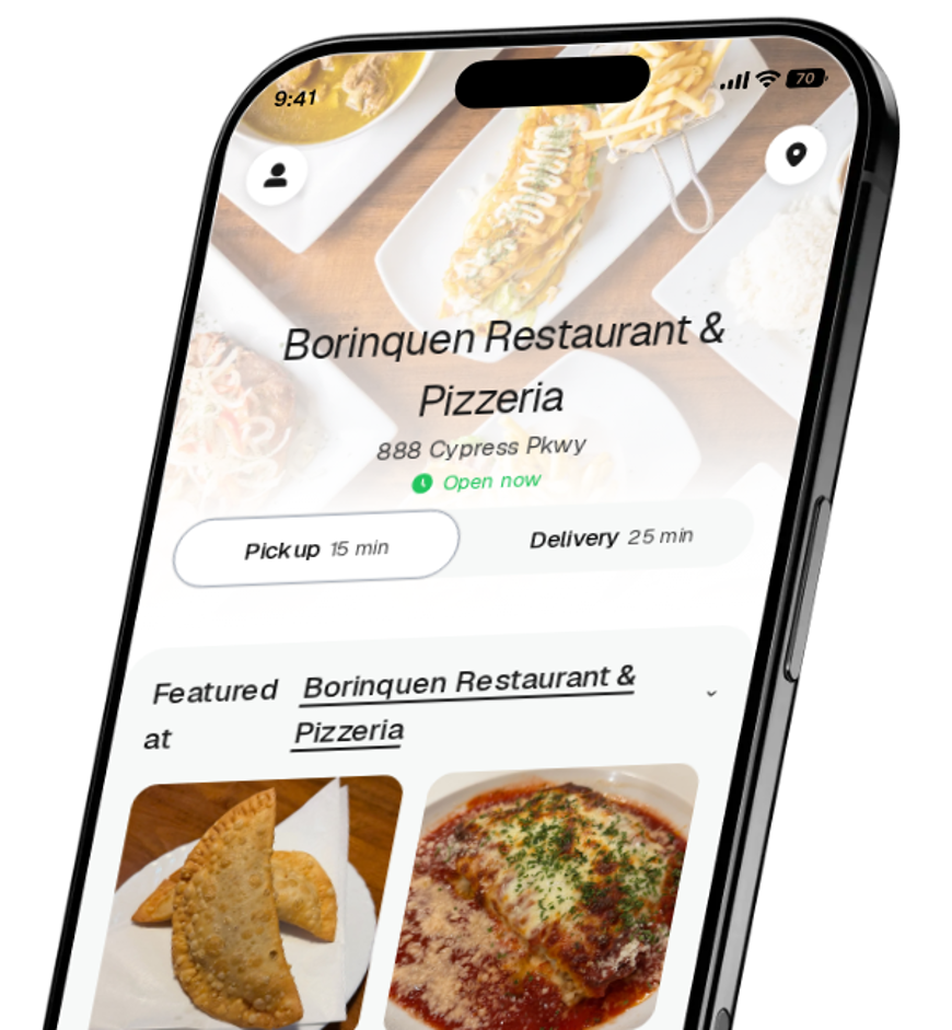 Borinquen Restaurant & Pizzeria app preview