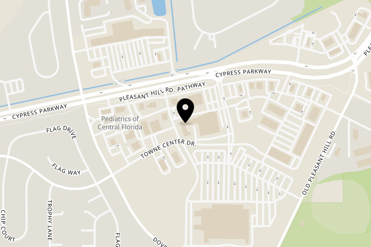 Map showing the location of Borinquen Restaurant & Pizzeria on 888 Cypress Pkwy in Poinciana